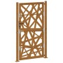 Puerta de jardín de acero desgastado diseño ligero 105x180 cm de , Puertas de jardín - Ref: Foro24-4100957, Precio: 251,72 €