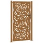 Puerta de jardín diseño llama acero desgastado 105x180 cm by , garden gates - Ref: Foro24-4100997, Price: 232,67 €, Discount: %