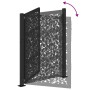 Puerta de jardín diseño de hoja de acero negra 105x130 cm von , Gartentore - Ref: Foro24-4100960, Preis: 201,48 €, Rabatt: %
