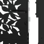 Puerta de jardín diseño de hoja de acero negra 105x130 cm von , Gartentore - Ref: Foro24-4100960, Preis: 201,48 €, Rabatt: %