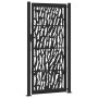 Puerta de jardín de diseño con raíl de acero negro 105x205 cm von , Gartentore - Ref: Foro24-4100983, Preis: 244,42 €, Rabatt: %