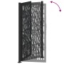 Puerta de jardín de diseño con raíl de acero negro 105x205 cm von , Gartentore - Ref: Foro24-4100983, Preis: 244,42 €, Rabatt: %