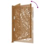 Puerta de jardín de acero desgastado diseño ondulado 105x155 cm by , garden gates - Ref: Foro24-4100976, Price: 217,97 €, Dis...