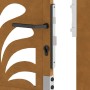 Puerta de jardín de acero desgastado diseño ondulado 105x155 cm by , garden gates - Ref: Foro24-4100976, Price: 217,97 €, Dis...