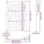 Puerta de jardín de acero desgastado diseño ondulado 105x155 cm by , garden gates - Ref: Foro24-4100976, Price: 217,97 €, Dis...