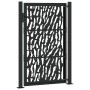 Puerta de jardín negra con diseño de carril de acero 105x155 cm von , Gartentore - Ref: Foro24-4100981, Preis: 194,69 €, Raba...