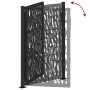 Puerta de jardín negra con diseño de carril de acero 105x155 cm von , Gartentore - Ref: Foro24-4100981, Preis: 194,69 €, Raba...