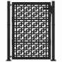 Puerta de jardín diseño en cruz de acero negra 105x130 cm von , Gartentore - Ref: Foro24-4101000, Preis: 212,65 €, Rabatt: %