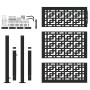Puerta de jardín diseño en cruz de acero negra 105x130 cm von , Gartentore - Ref: Foro24-4101000, Preis: 212,65 €, Rabatt: %