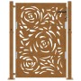 Puerta de jardín diseño llama acero desgastado 105x130 cm by , garden gates - Ref: Foro24-4100995, Price: 208,46 €, Discount: %