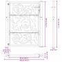 Puerta de jardín diseño llama acero desgastado 105x130 cm by , garden gates - Ref: Foro24-4100995, Price: 208,46 €, Discount: %