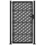 Puerta de jardín diseño en cruz de acero negra 105x180 cm von , Gartentore - Ref: Foro24-4101002, Preis: 264,64 €, Rabatt: %