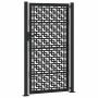 Puerta de jardín diseño en cruz de acero negra 105x180 cm von , Gartentore - Ref: Foro24-4101002, Preis: 264,64 €, Rabatt: %