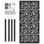 Puerta de jardín de diseño de hojas de acero negra 105x180 cm von , Gartentore - Ref: Foro24-4100962, Preis: 255,75 €, Rabatt: %