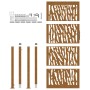 Puerta de jardín diseño con listón acero desgastado 105x205 cm de , Puertas de jardín - Ref: Foro24-4100988, Precio: 277,19 €