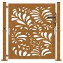 Puerta de jardín de acero desgastado diseño ondulado 105x105 cm by , garden gates - Ref: Foro24-4100974, Price: 169,56 €, Dis...