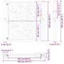 Puerta de jardín de acero desgastado diseño ondulado 105x105 cm by , garden gates - Ref: Foro24-4100974, Price: 169,56 €, Dis...