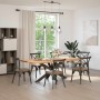 Pata mesa comedor forma araña natural 150x78x(72-73) cm acero by , Table legs - Ref: Foro24-4013119, Price: 178,26 €, Discoun...