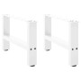 Patas de mesa de centro blanco 2uds acero 50x(30-31) cm de , Patas para mesas - Ref: Foro24-4013261, Precio: 62,50 €, Descuen...