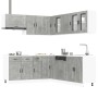 Mueble cocina Porto gris hormigón 11 pzas madera contrachapada von , Küchenschränke - Ref: Foro24-3314935, Preis: 716,11 €, R...