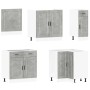 Mueble cocina Porto gris hormigón 11 pzas madera contrachapada von , Küchenschränke - Ref: Foro24-3314935, Preis: 716,11 €, R...