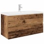 Mueble lavabo con lavabo integrado y grifo madera vieja by , bathroom vanities - Ref: Foro24-3328935, Price: 318,70 €, Discou...
