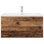 Mueble lavabo con lavabo integrado y grifo madera vieja by , bathroom vanities - Ref: Foro24-3328935, Price: 318,70 €, Discou...