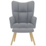 Sillón de relax con taburete tela gris claro von , Sessel - Ref: Foro24-4016778, Preis: 153,45 €, Rabatt: %