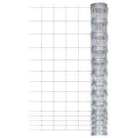 Galvanized silver steel garden fence 50 m 150 cm by vidaXL, fence panels - Ref: Foro24-149507, Price: 129,07 €, Discount: %