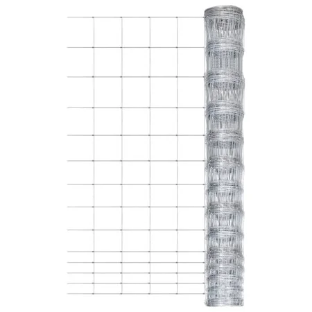 Silberner verzinkter Stahlgartenzaun 50 m 150 cm von vidaXL, Zaunpaneele - Ref: Foro24-149507, Preis: 129,07 €, Rabatt: %