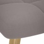 Sillón de relax con taburete de tela gris taupé by , Armchairs - Ref: Foro24-4016784, Price: 136,73 €, Discount: %