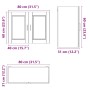 Armario de pared cocina Porto madera ingeniería roble artesanal von , Küchenschränke - Ref: Foro24-854076, Preis: 80,96 €, Ra...