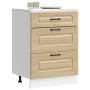 Mueble bajo de cocina Kalmar madera ingeniería de roble sonoma