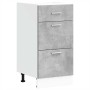 Armario bajo de madera de ingeniería gris hormigón 40x46x81,5cm de , Armarios de cocina - Ref: Foro24-854214, Precio: 90,56 €...