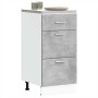 Armario bajo de madera de ingeniería gris hormigón 40x46x81,5cm de , Armarios de cocina - Ref: Foro24-854214, Precio: 90,56 €...