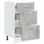 Armario bajo de madera de ingeniería gris hormigón 40x46x81,5cm de , Armarios de cocina - Ref: Foro24-854214, Precio: 90,56 €...