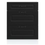 Mueble bajo de cocina Kalmar madera de ingeniería negra by , Kitchen cabinets - Ref: Foro24-854280, Price: 129,66 €, Discount: %