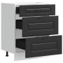 Mueble bajo de cocina Kalmar madera de ingeniería negra by , Kitchen cabinets - Ref: Foro24-854280, Price: 129,66 €, Discount: %