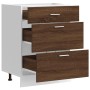 Armario bajo de cocina de madera de ingeniería de roble marrón von , Küchenschränke - Ref: Foro24-854256, Preis: 103,30 €, Ra...