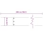 Bordes césped 20 uds antracita 25x103 cm acero laminado frío von , Garteneinfassung und Einfassung - Ref: Foro24-860174, Prei...
