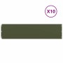 Bordes césped 10 uds acero laminado frío verde oliva 25x103 cm by , Garden edging and edging - Ref: Foro24-860169, Price: 71,...