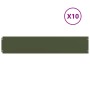 Bordes césped 10 uds acero laminado frío verde oliva 20x103 cm von , Garteneinfassung und Einfassung - Ref: Foro24-860157, Pr...