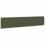Bordes césped 10 uds acero laminado frío verde oliva 20x103 cm