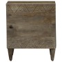Mesitas noche 2 uds madera maciza mango gris claro 40x33x46 cm by , Nightstands - Ref: Foro24-4017789, Price: 97,28 €, Discou...