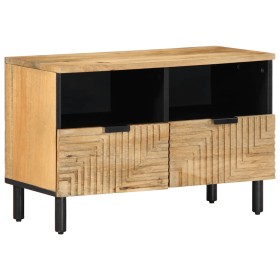 Mueble de TV madera maciza mango marrón 70x33x46 cm de , Almacenamiento para CD y DVD - Ref: Foro24-4017721, Precio: 99,29 €,...
