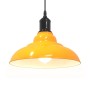 Lámpara colgante regulable altura E27 amarillo brillante Ø 31cm by , Lamps - Ref: Foro24-4103439, Price: 34,00 €, Discount: %