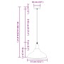 Lámpara colgante regulable altura E27 amarillo brillante Ø 31cm by , Lamps - Ref: Foro24-4103439, Price: 34,00 €, Discount: %