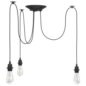Lámpara colgante con 3 portalámparas E27 metal negro von , Lampen - Ref: Foro24-4103453, Preis: 32,75 €, Rabatt: %