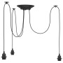 Lámpara colgante con 3 portalámparas E27 metal negro by , Lamps - Ref: Foro24-4103453, Price: 31,42 €, Discount: %