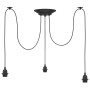 Lámpara colgante con 3 portalámparas E27 metal negro by , Lamps - Ref: Foro24-4103453, Price: 31,42 €, Discount: %